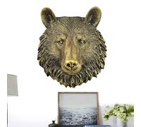 Decoración de pared de cabeza de animal de resina, decoración de pared con