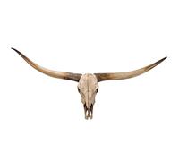 Decoración de Pared de Cuernos Largos de 70 Pulgadas, Calavera de Toro Grande para Colgar en la Pared, Cabeza de Animal, Calavera de Toro de Resina, Escultura de Pared rústica y decoración del hogar