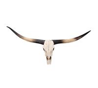 Decoración de Pared de Cuernos Largos de 70 Pulgadas, Calavera de Toro Grande para Colgar en la Pared, Cabeza de Animal, Calavera de Toro de Resina, Escultura de Pared rústica y decoración del hogar