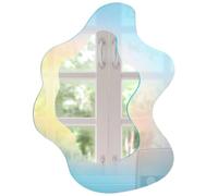 Decoración de pared de espejo irregular acrílico, Espejos de cortesía estéticos en forma de onda irregular, Espejo claro de decoración moderna para la entrada del dormitorio de la sala de estar