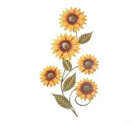 Decoración de pared de girasol 3D de metal hecha para uso en interiores y exteriores, ofreciendo un elemento de diseño vintage que ilumina y enriquece los entornos de vida