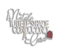 Decoración de pared de madera con texto en inglés "All Strendes conducen a casa" - Texto para colgar en la pared navideña para salón, cocina o dormitorio