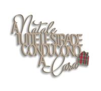 Decoración de Pared de Madera con Texto en inglés All Strendes conducen a casa - Texto para Colgar en la Pared navideña para salón, Cocina o Dormitorio