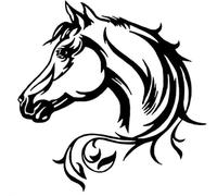 Decoración de pared de metal con caballos, escultura de pared negra for uso en interiores, adecuada for decoración de restaurantes(50cm/19.8in)