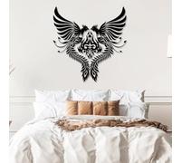 Decoración de Pared de Metal con diseño de fénix, Dos fénix, decoración de Aves, Letrero Bohemio de pájaro, para Sala de Estar, Dormitorio, Regalo de inauguraci