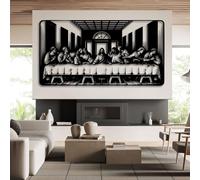Decoración de Pared de Metal con la Última Cena de Jesús, Obra de Leonardo Da Vinci, decoración Religiosa de La Última Cena para Comedor, Sala de Esta