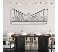 Decoración de Pared de Metal de la Última Cena, decoración de la Última Cena de Jesús, decoración Cristiana, decoración Religiosa, Letrero de Jesús, d