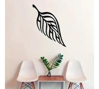 Decoración de Pared de Metal Minimalista Moderna con diseño botánico de Hojas Tropicales Negras, Inspirada en la Naturaleza para Espacios contemporáneos, decoración navideña para e