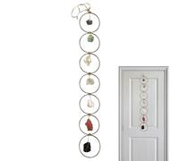 Decoración de pared de piedras preciosas de, 7 colgantes de piedras preciosas de de crudo, colgantes de pared hechos a mano Feng Shui para meditación y yoga