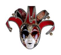 Decoración de pared de resina para mascarada Cosplay Música Pascua Ornamento Festivo Artesanal Colgante Tema Decoración Interior Único (Red, One Size)