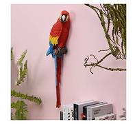 Decoración de Pared Decoración De Pared De Loro De Simulación Decoración Tridimensional Para Colgar En La Pared 3D, Barra Colgante De Pared Creativa Estatua De Pájaro KTV Regalo Para El Fondo Del Dorm