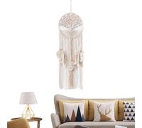 Decoración de pared, decoración tejida, árbol bohemio, moderno y elegante, para sala de estar, dormitorio, dormitorio infantil, casa de campo de estudiantes