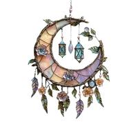 Decoración de Pared El Colgante de Luna 2D CREA una atmósfera Que realza Las Luces tu pequeño Espacio y Llena la Noche (B, 25cm)