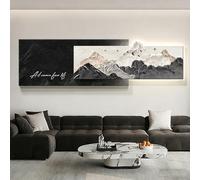 Decoración de Pared Grande 3D con iluminación Moderna, diseño de Arenisca LED, con montañas como telón de Fondo, Escultura Creativa de Lujo, Pintura Vertical para Colgar, suministr