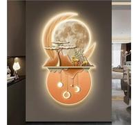 Decoración de Pared Grande para Sala de Estar, Apliques de Pared, Mural Colgante para Comedor, Pintura de Pared 3D de imitación, esculturas de Pared para el Estudio del Pasillo del