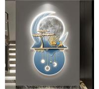 Decoración de Pared Grande para Sala de Estar, Apliques de Pared, Mural Colgante para Comedor, Pintura de Pared 3D de imitación, esculturas de Pared para el Estudio del Pasillo del