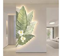 Decoración de Pared Grande para Sala de Estar, esculturas de paisajes creativos, Aplique de Pared, Pintura Decorativa LED con Relieve 3D, decoración Moderna para el hogar.