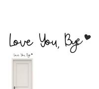 Decoración de pared Love You Bye, decoración de pared Love Art | Signo de guión de amor de madera | Panel de decoración de puerta de casa de madera, Love You Bye a la moda, panel de decoración de
