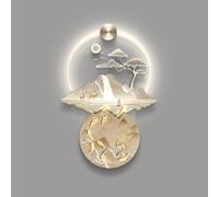 Decoración de Pared Moderna con iluminación 3D Grande, Pintura LED en Relieve, esculturas y murales para Dormitorio, Entrada, Pasillo, Sala de Estar (G, 60 x 90 cm)