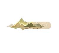 Decoración de pared moderna en 3D con luces LED, escultura de pared de porcelana de cristal a prueba de polvo para sala de estar y dormitorio, decoración de pared con imagen de paisaje contemporáneo