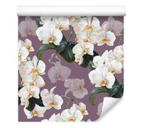 Decoración de Pared, Orquídeas flores plantas naturales, 50 x 1000 cm