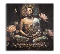 Decoración de pared pintura sobre lienzo Mauro Ferretti Buddha A 100x3x100 cm