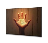 Decoración de pared Take My Hand: A Gentle Invitation lienzo decorativo cuadro decorativo Pascua decoración de pared The Chosen (20 x 30 cm)