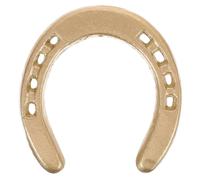 Decoración de pared vintage de herradura de hierro fundido - Colgante de metal dorado para el hogar