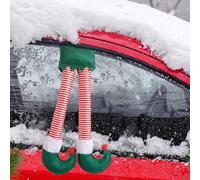 Decoración de patas de Papá Noel, patas de Papá Noel que se pegan fuera del maletero, decoración de Navidad de Papá Noel, creativas patas S-anta para colgar en el maletero, adecuado para la mayoría de