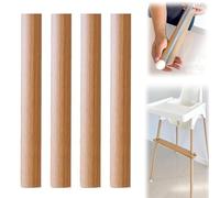Decoración de Patas de Trona, 4 Piezas Cinta Decorativa para Patas de Silla Alta, Vinilos Decorativos Autoadhesivos Estilo Bambú Compatible con Trona IKEA Antilop