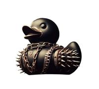 Decoración de pato para salpicadero, decoración de pato para el interior del coche, figura de pato de diablo, muñeca, coleccionable, escultura artística, decoración para estudio, hogar, sala de estar