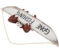 Decoración de pecera, decoración de pecera, decoración de pared de peces, decoración mediterránea, letrero de pesca vintage, escultura de pared de pescado, letrero de puerta de pesca, placa de bienven