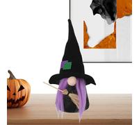 Decoración de peluche de gnomo de Halloween, gnomos de Halloween, decoración de muñeca sin rostro, muñeca de gnomo murciélago, muñeca enana de Halloween, decoración de muñeca sin rostro de Halloween