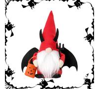 Decoración de peluche GNOME de halloween - Bastante Enano Murciélago Bruja sin Cara | GNOME de Halloween, Decoración de Halloween sin Cara para el hogar, hogar pequeño hogar