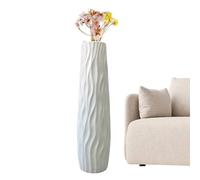 Decoración De Pie con Relieve 3D Y Textura, Jarrón para Flores Secas - Jarrón Alto para Suelo, 58cm Jarrones De Pie Grandes, para Sala De Estar Y