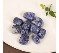 Decoración de piedra mineral de cuarzo de cristal natural para decoración de Feng Shui, decoración de la casa, poner un regalo, veteado azul, 100 g
