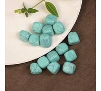 Decoración de piedra mineral de cuarzo de cristal natural para decoración de Feng Shui, decoración de la casa, poner un regalo, turquesa, 100 g