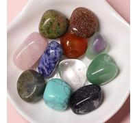 Decoración de piedra mineral de cuarzo de cristal natural para decoración de Feng Shui, decorar la casa, poner un regalo, muchas gemas, 100 g