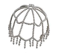 Decoración de piedra trenzada fina de poliestireno, cadena de sombrero, decoración para el cabello multiusos, sujeción fija, complemento diario, dispositivo de sonido, cadena de pelo de plástico