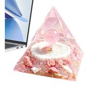 Decoración De Pirámide - Pirámide De Energía, De Resina | Escritorio Con Diseño De Símbolo Atlante, Manualidades Con Diseño Del Mundo Marino | Decoración De Sala De Meditación Para Hombres, A