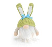 - Decoración de primavera, muñeca de Pascua, figura de vacaciones de un sin rostro con orejas de conejo, muñeca de fiesta de Pascua, decoración de primavera para dormitorio de estudiantes, cama