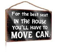 Decoración de puerta de invierno con texto en inglés «Best Seat In The House: Move Can!» (20 x 30 cm)