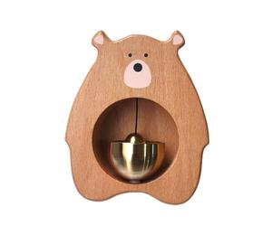 Decoración De Puerta Magnética, Timbre De Madera, Adorno De Entrada(Beech wood)