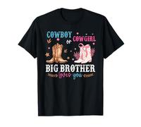 Decoración de revelación de género de vaquero o vaquera que ama a Big Brother Camiseta