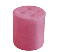 decoración de Sala de Estar, Taburete Multiuso Reposapiés de Suelo cómodo for Interior y Exterior, puf otomano tapizado y Acolchado(Rose Red,32x32x19cm)