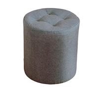 decoración de Sala de Estar, Taburete Multiuso Reposapiés de Suelo cómodo for Interior y Exterior, puf otomano tapizado y Acolchado(Dark Gray,32x32x35cm)