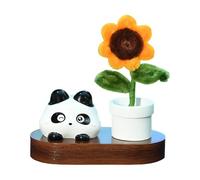 Decoración de salpicadero de coche, bonita escultura animal, difusores con perfume de larga duración, figura de consola central para coche de dibujos animados, incienso sin fuego
