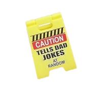 Decoración de seguridad, divertida señal de advertencia de peligro para escritorio, escultura de escritorio en miniatura impresa con instrucciones de seguridad - peculiares señales de calle