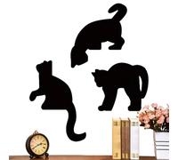 Decoración de Silueta de Gato: Acento de Puerta Negra, Figura de Entrada Encantadora, de Pared Festivo | Único Halloween hogar guardería cafetería Restaurante Lugar de Trabajo decoración de exh