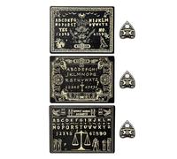 Decoración de tablero de espíritus: decoraciones vintage de madera, tablero de espíritus parlantes, kit de tableros de Espíriťus de madera, adolescentes, estudiantes, hogar, sala de estar, fiesta navi